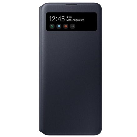 Samsung A71 S-View Flip Tok Fekete - EF-EA715PBEGEU