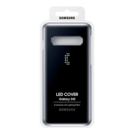 Samsung Galaxy S10 LED Cover Tok - Fekete EF-KG973CBEGWW