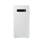 Samsung Galaxy S10+ / S10 Plus Leather Cover Fehér Bőrtok EF-VG975LWEGWW