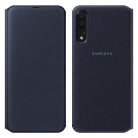 Samsung A50 Wallet Cover Fekete - EF-WA505PBEGWW
