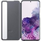 Samsung Galaxy S20+ Clear View Cover tok, szürke EF-ZG985CJEGEU