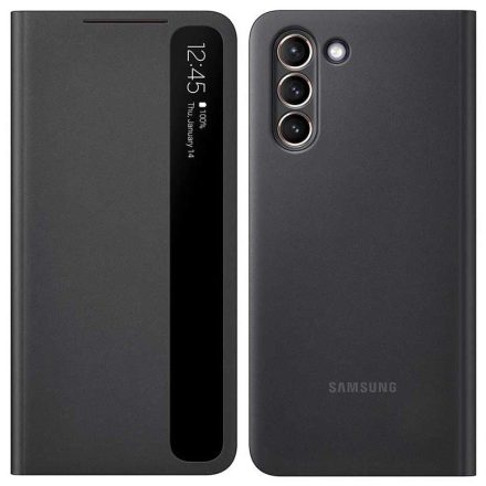 Samsung Galaxy S21+ (5G) Smart Clear View Cover Tok Fekete EF-ZG996CBEGEW