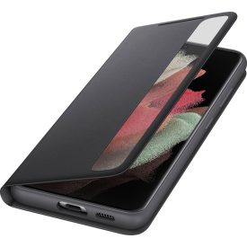   Samsung Galaxy S21 Ultra (5G) Smart Clear View Cover Tok Fekete EF-ZG998CBEGEW