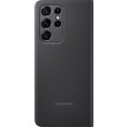 Samsung Galaxy S21 Ultra (5G) Smart Clear View Cover Tok Fekete EF-ZG998CBEGEW