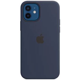   Apple iPhone 12 Pro gyári szilikon tok, mély tengerészkék, MHL43ZM/A