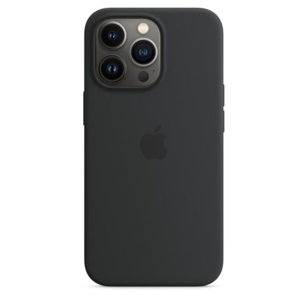 Apple iPhone 13 Pro MagSafe  szilikontok, Midnight fekete, MM2K3ZM/A